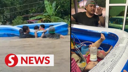 Portable pool saves family amid Penampang floods