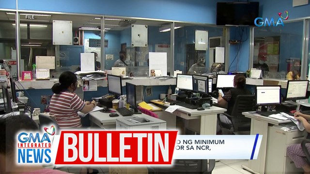 P35 na dagdag sa arawang sahod ng minimum wage earners sa pribadong sektor sa NCR, aprubado na | GMA Integrated News Bulletin