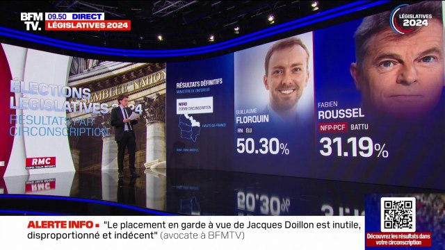 LES ÉCLAIREURS - Les résultats du premier tour des élections législatives dans des circonscriptions clés