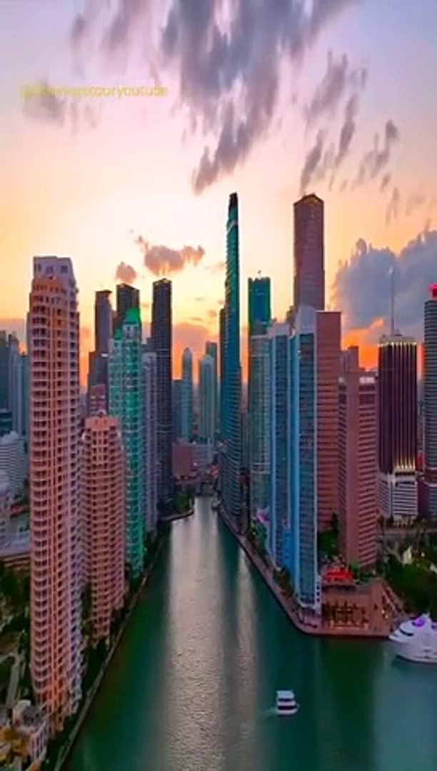 ⁣Miami Florida USA, by 4k drone HD #shorts #travel #usa