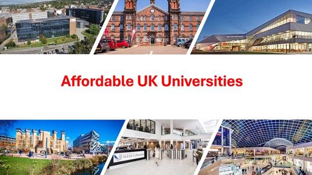 Affordable UK Universities for international students