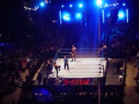 Mark Henry & Vs Batista & The Undertaker main event 1