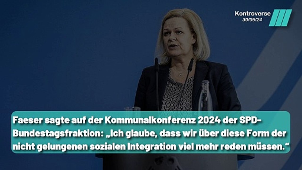Debatte um Gewalttat: Sollte Nancy Faeser zurücktreten ?