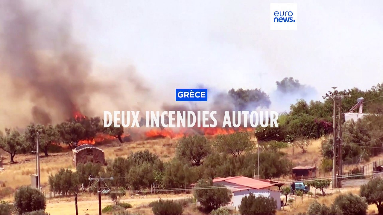 Grèce : la région d'Athènes en proie à des incendies