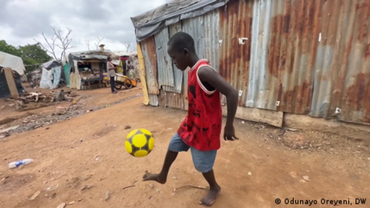 Scoring happiness: Displaced Nigerian children find joy in football therapy