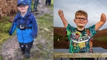 Quad amputee, 11, climbs 2,280ft mountain to raise money for others