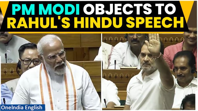 Rahul Gandhi Tells PM Modi: Aap Hindu ho hi nahi… | Rahul Gandhi's Speech Rocks Lok Sabha | Watch