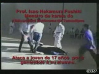 Instructor Helps Student Win Karate Fight