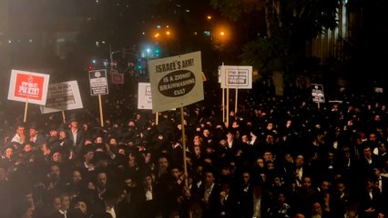 Judíos ultraortodoxos protestan en Jerusalén contra el fallo del Tribunal Supremo que pone fin a su exención militar
