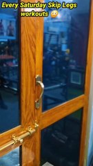 TRYING TO SKIP LEGS DAY