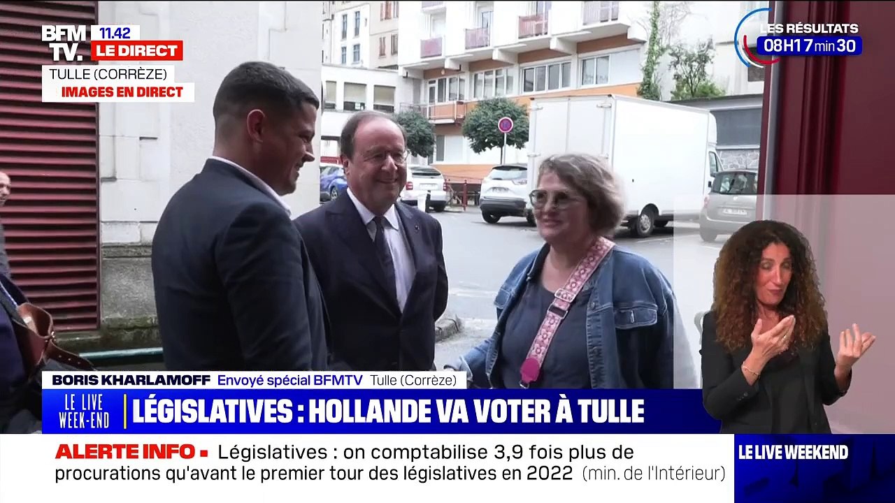 François Hollande a dû patienter pour aller voter aux premiers tours des législatives anticipées car il avait oublié sa pièce d'identité.