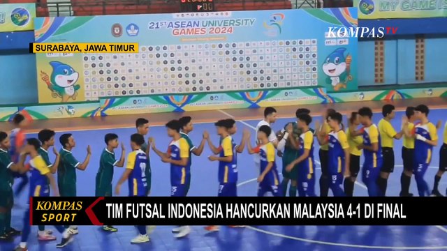 Taklukkan Malaysia 4-1, Tim Futsal Indonesia Sabet Medali Emas di ASEAN University Games 2024!