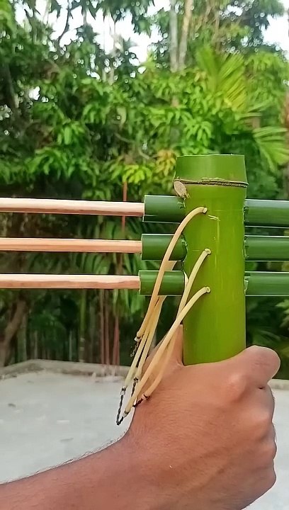 Bamboo Creations with 3 arrow _bamboo _Slingshots