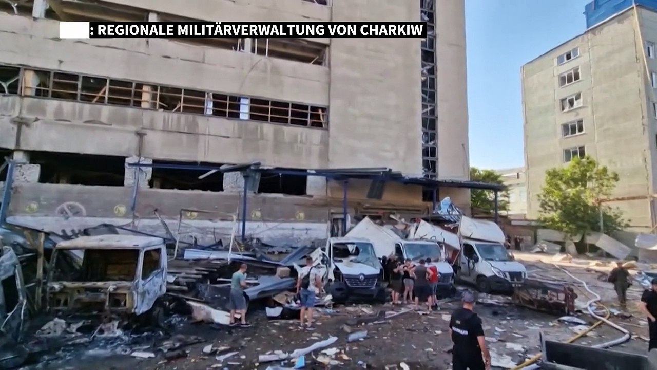 Ukraine: Ein Toter und neun Verletzte bei russischem Angriff auf Charkiw