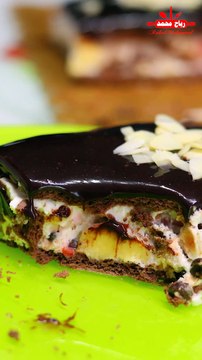 تحلية باردة في 10 دقائق بدون بيض ولا فرن حلى المستعجلين قمة في الروعة لذاذة لأخر ملعقة كيكة البسكويت الباردة مع رباح محمد