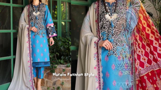 Printed Dress Designing Ideas With Organza |Lawn Printed Suits Designs |Organza Designing Ideas
