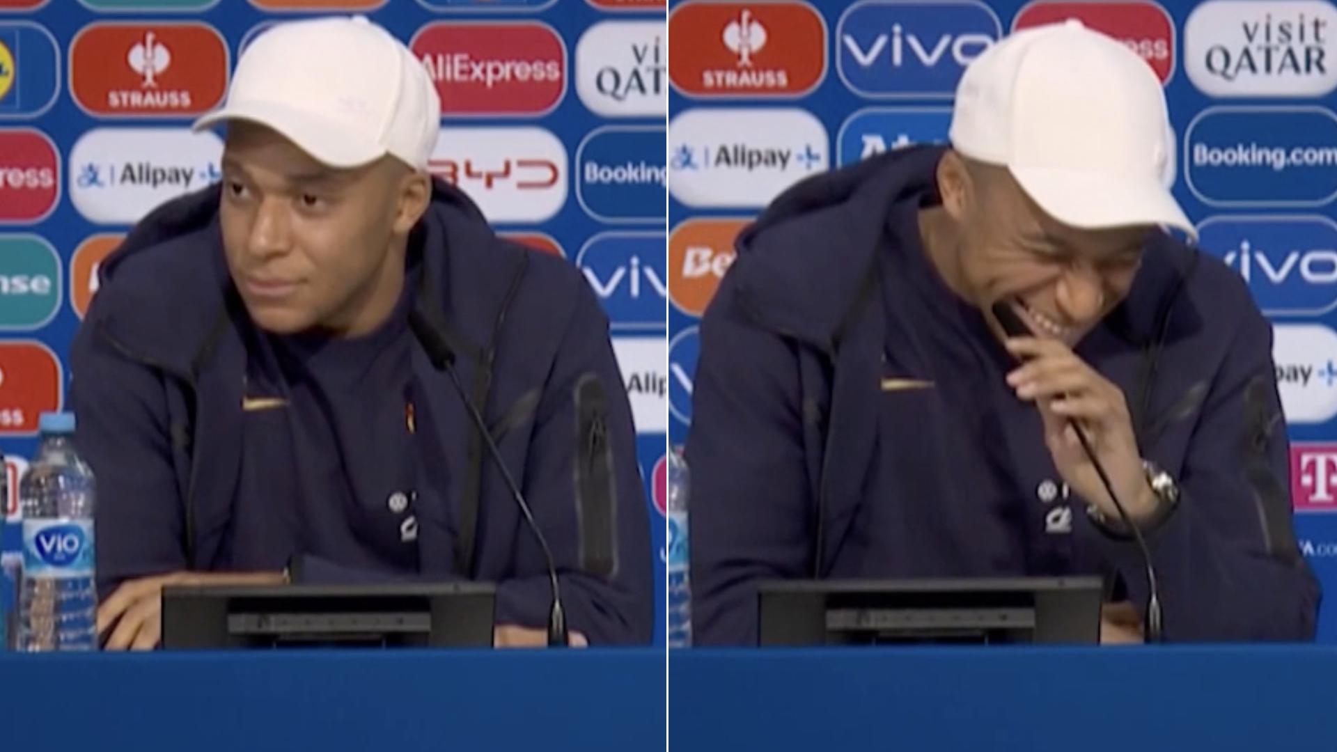 Mbappé burst into laughter at this question