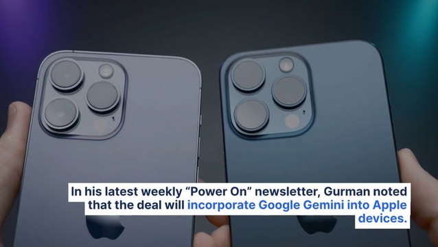 Apple AI Partnership With Google Set For Fall, Mark Gurman Says He's Heard From 'Several Sources' The Deal With Meta Isn't Going To Happen