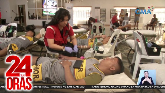 Armor Pambato Div. ng Phl Army, nag-donate ng dugo sa Sagip Dugtong Buhay Project ng GMAKF | 24 Oras