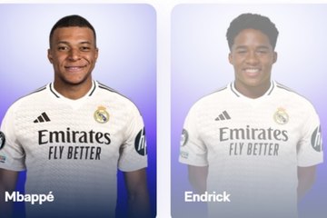 ¡Mbappé y Endrick ya lucen oficialmente las camisetas del Real Madrid! ⚽