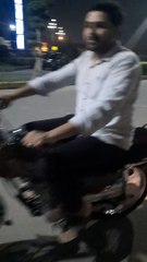 Riding bike in beautiful weather in Pakistan