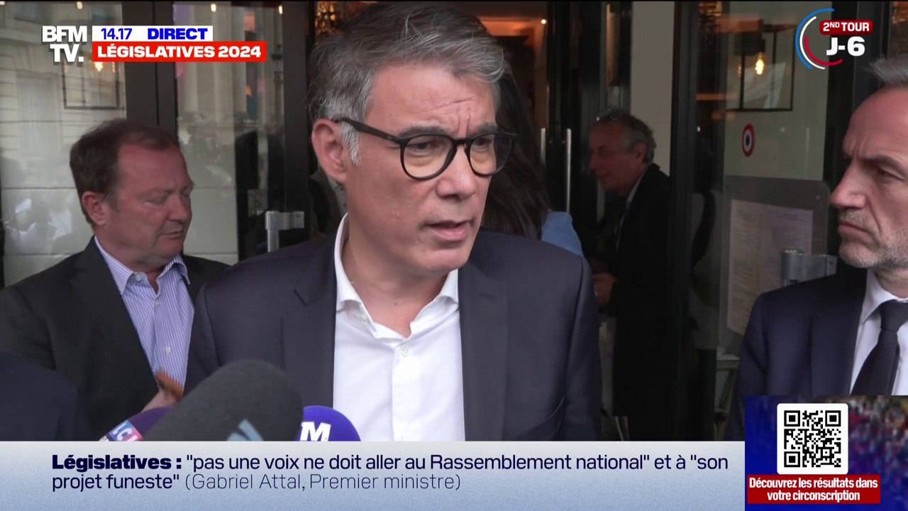 "Il faut imaginer l'angoisse de millions de Françaises et de Français" affirme Olivier Faure (NFP) qui appelle à un barrage contre le RN