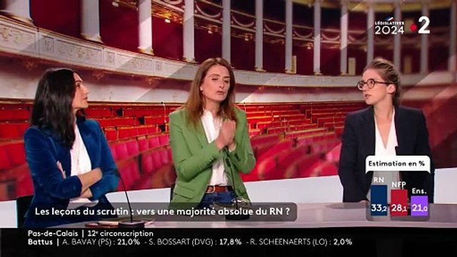 Législatives : Anne-Sophie Lapix tacle son invité en direct sur France 2