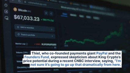 Billionaire Peter Thiel Voices Skepticism On Bitcoin's Future Growth: 'I'm Not Sure It's Going To Go Up That Dramatically'