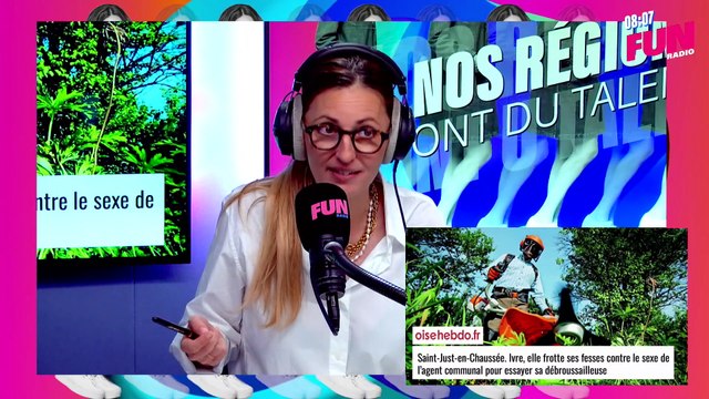 Nos régions ont du talent - Ivre, elle frotte ses fesses contre le sexe de l'agent communal pour essayer sa débroussailleuse