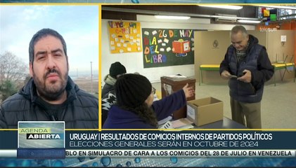 Descargar video: Frente Amplio de Uruguay triunfa en las elecciones internas