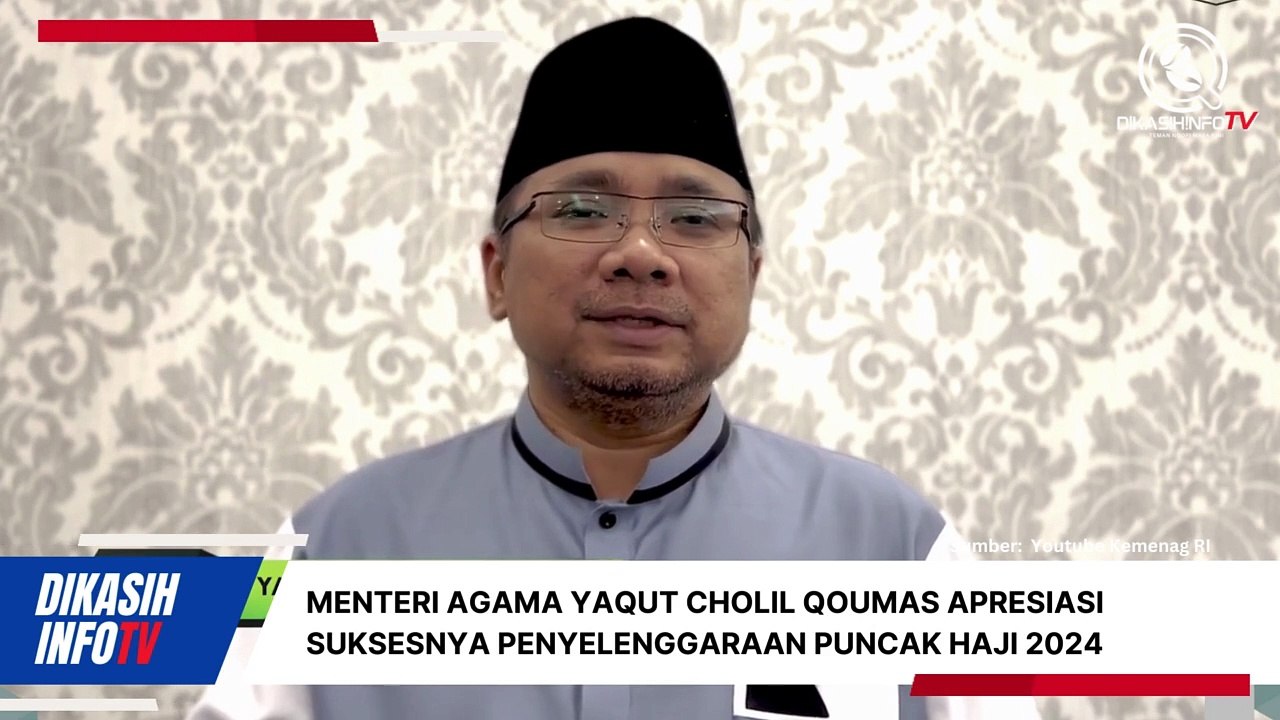 Menteri Agama Yaqut Cholil Qoumas Apresiasi Suksesnya Penyelenggaraan Puncak Haji 2024