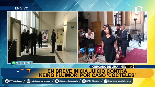 Keiko Fujimori EN VIVO: se inicia juicio oral en su contra por caso 'Cócteles'