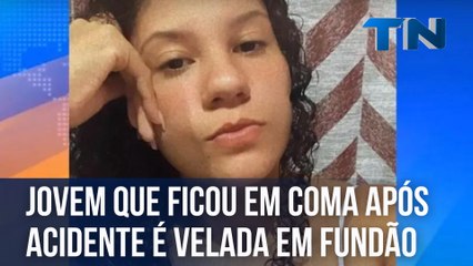 Jovem que ficou em coma após acidente é velada em Fundão
