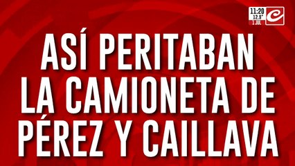 Caso Loan: así peritaban la camioneta de Pérez y Caillava