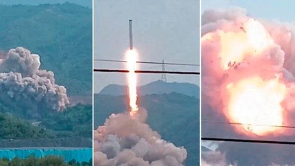 China: Lanzamiento de prueba del cohete Tianlong-3 de la compañía Space Pioneer terminó en una explosión catastrófica