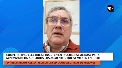 Cooperativas eléctricas insisten en inscribirse al rase para minimizar con subsidios los aumentos que se vienen en julio