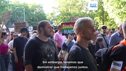 Multitudinaria protesta contra la ultraderechista AfD en la ciudad de Essen