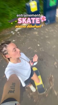 Entraînement skate debutant ‍♀️✨