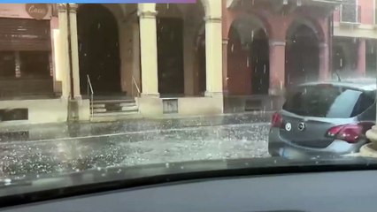 Grandine a Bologna l'1 luglio 2024, il video