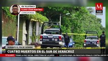 Fin de semana violento en Veracruz deja 4 muertos al sur del estado