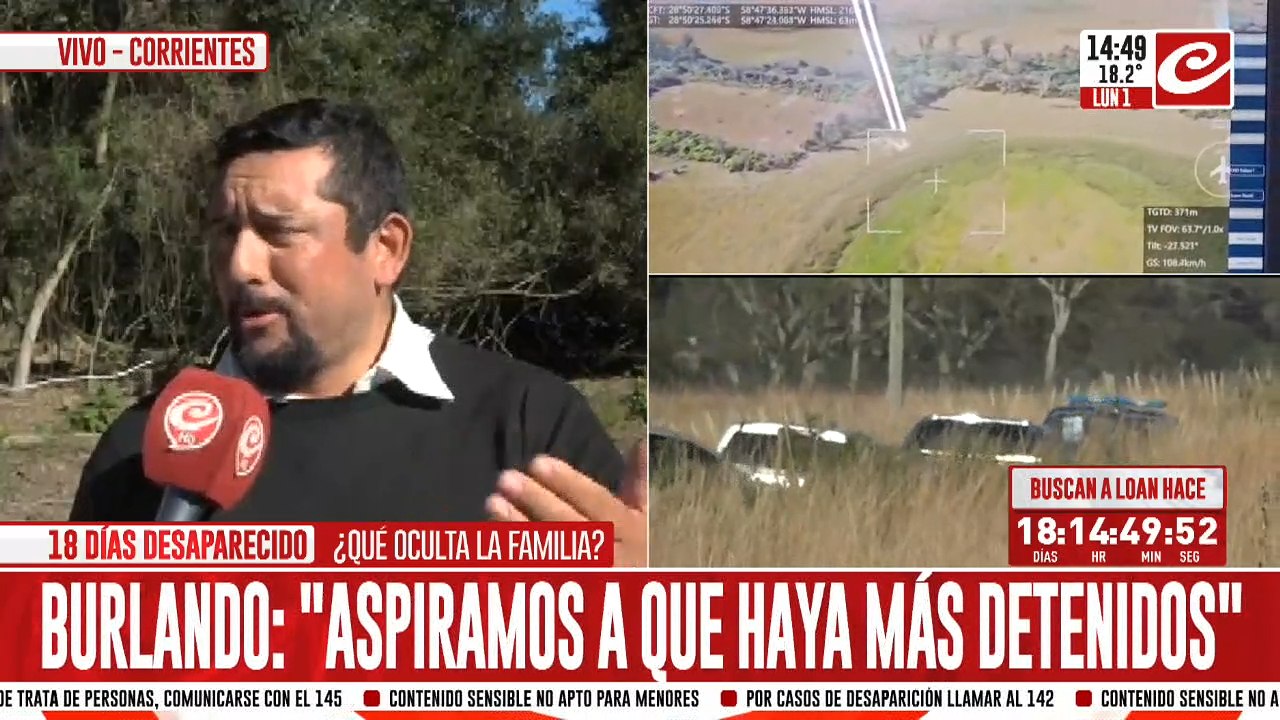 Desaparición de Loan: hablan los periodistas que más conocen el lugar