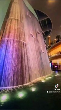 Waterfall in dubai #travel #beautiful #dubai #uae