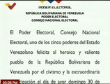 CNE felicita al pueblo venezolano por su extraordinaria participación en el simulacro electoral