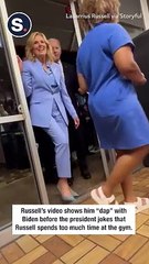 President Biden 'Daps' With Customer at Atlanta Waffle House