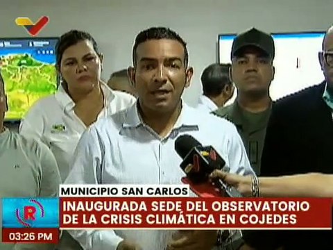 Gobierno Nacional inaugura sede del observatorio Nacional de la Crisis Climática en el edo. Cojedes