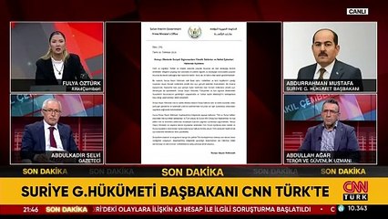 Suriye G. Hükümeti Başbakanı CNN TÜRK'te