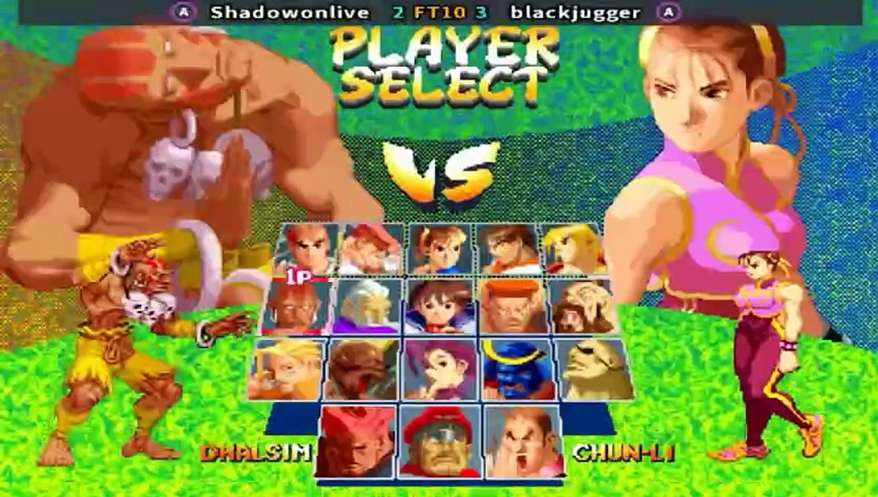 Street Fighter Alpha 2 - Shadowonlive vs blackjugger FT10