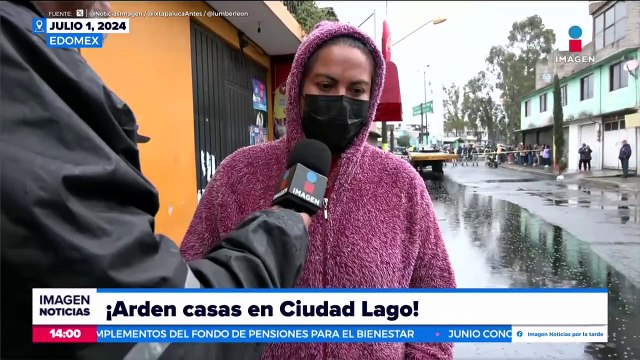 30 viviendas fueron afectadas por un incendio en Ciudad Lago