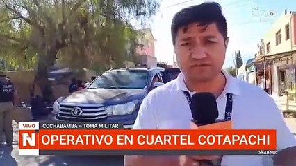 Operativo en cuartel cotapachi
