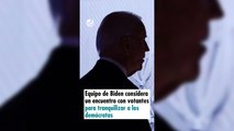 Equipo de Biden considera un encuentro con votantes para tranquilizar a los demócratas